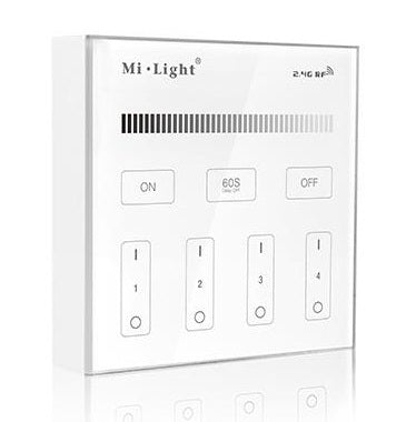 4-Zone Brightness Dimming Smart Panel Remote Controller - B1 Mi-light 2.0 4-Zone Brightness Dimming Smart Panel Remote Controller - B1 Mi-light 2.0